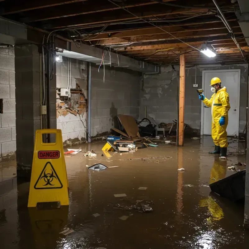 Flooded Basement Electrical Hazard in Ravenna, NE Property